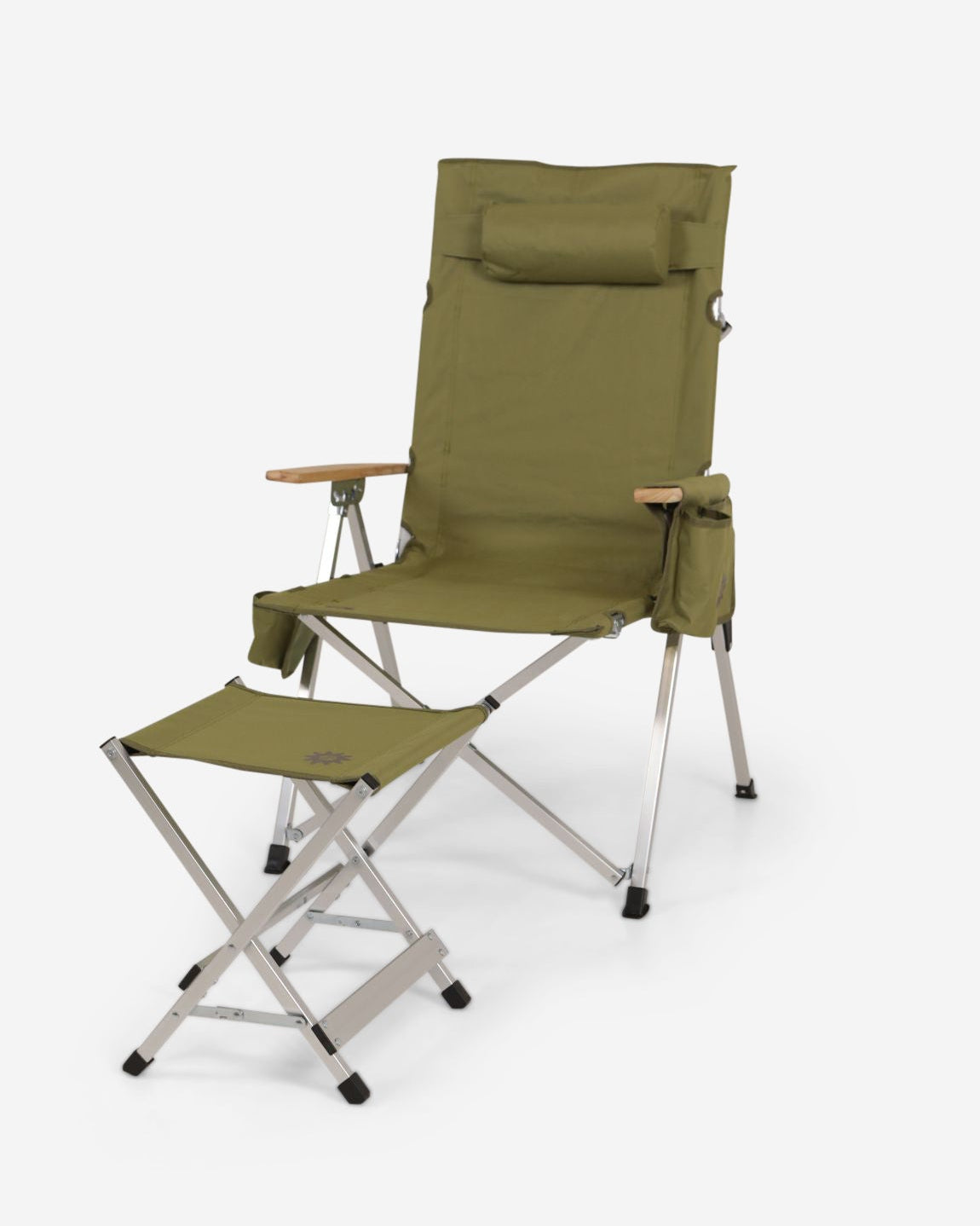 Pine Chair and Olive Rug Bundle