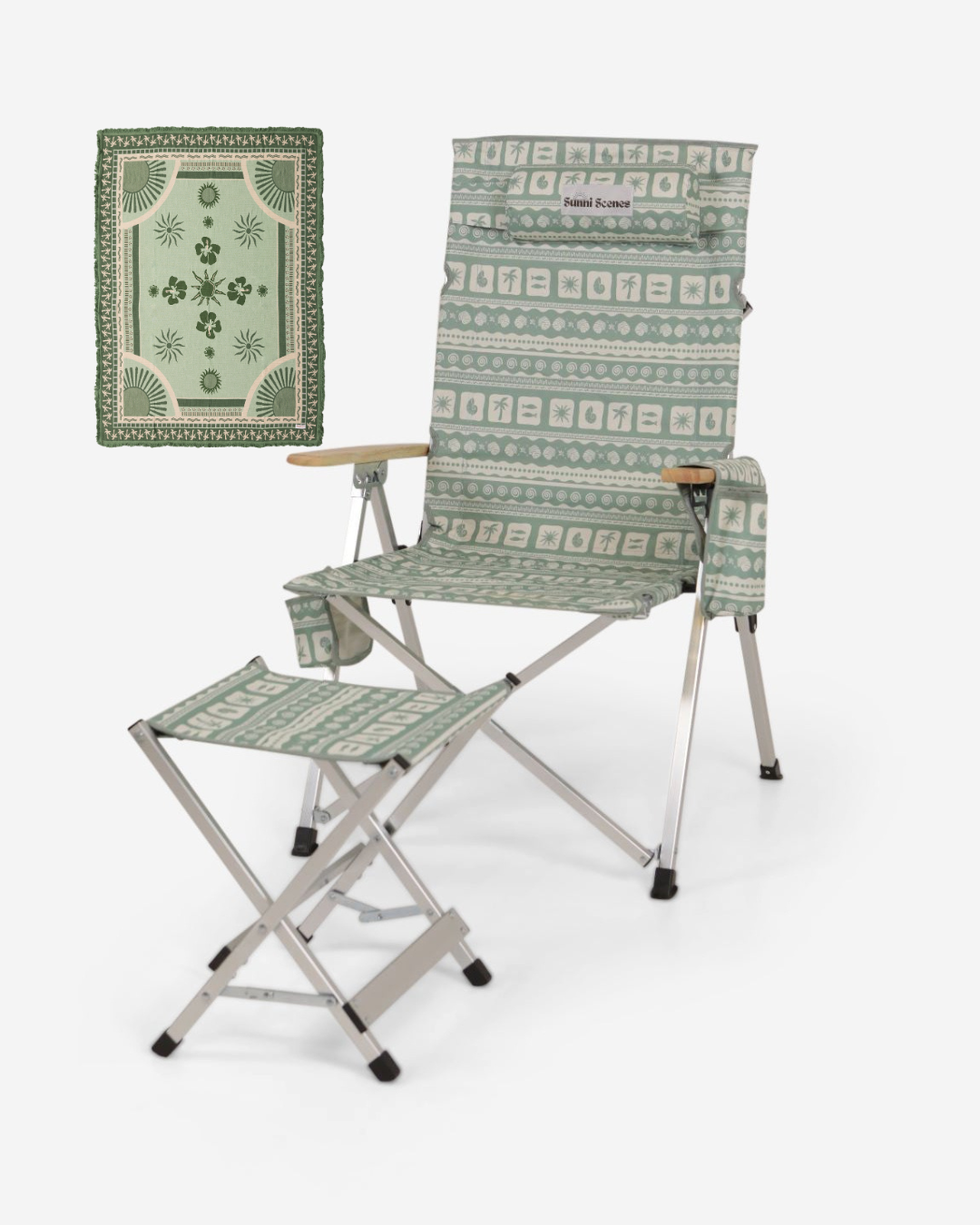 Sage Chair and Olive Rug Bundle