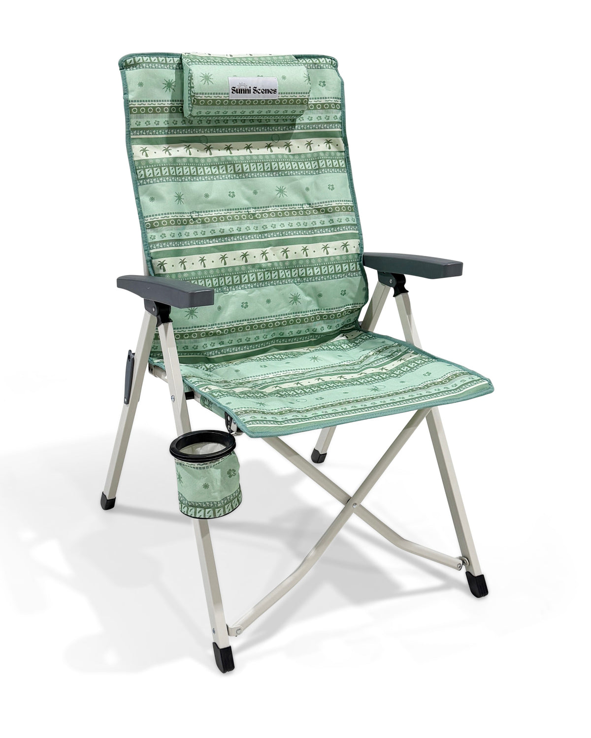 Olive Reclining Camp Chair