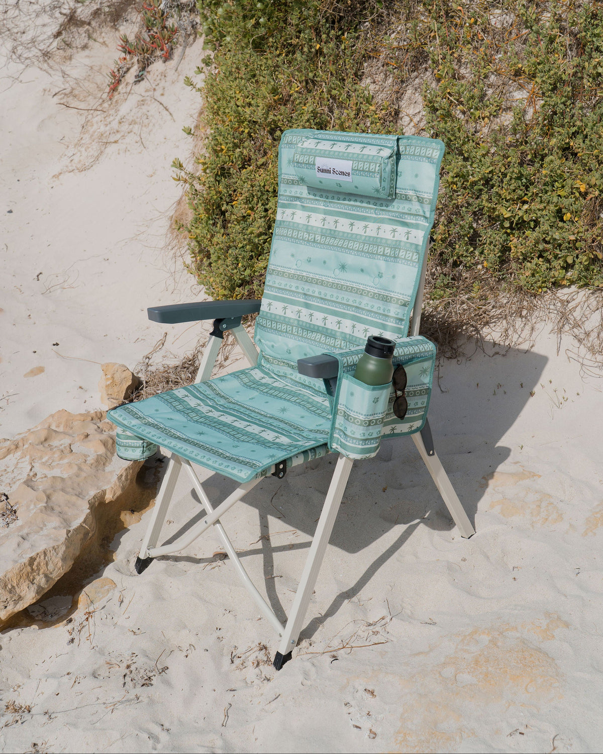 Olive Reclining Camp Chair