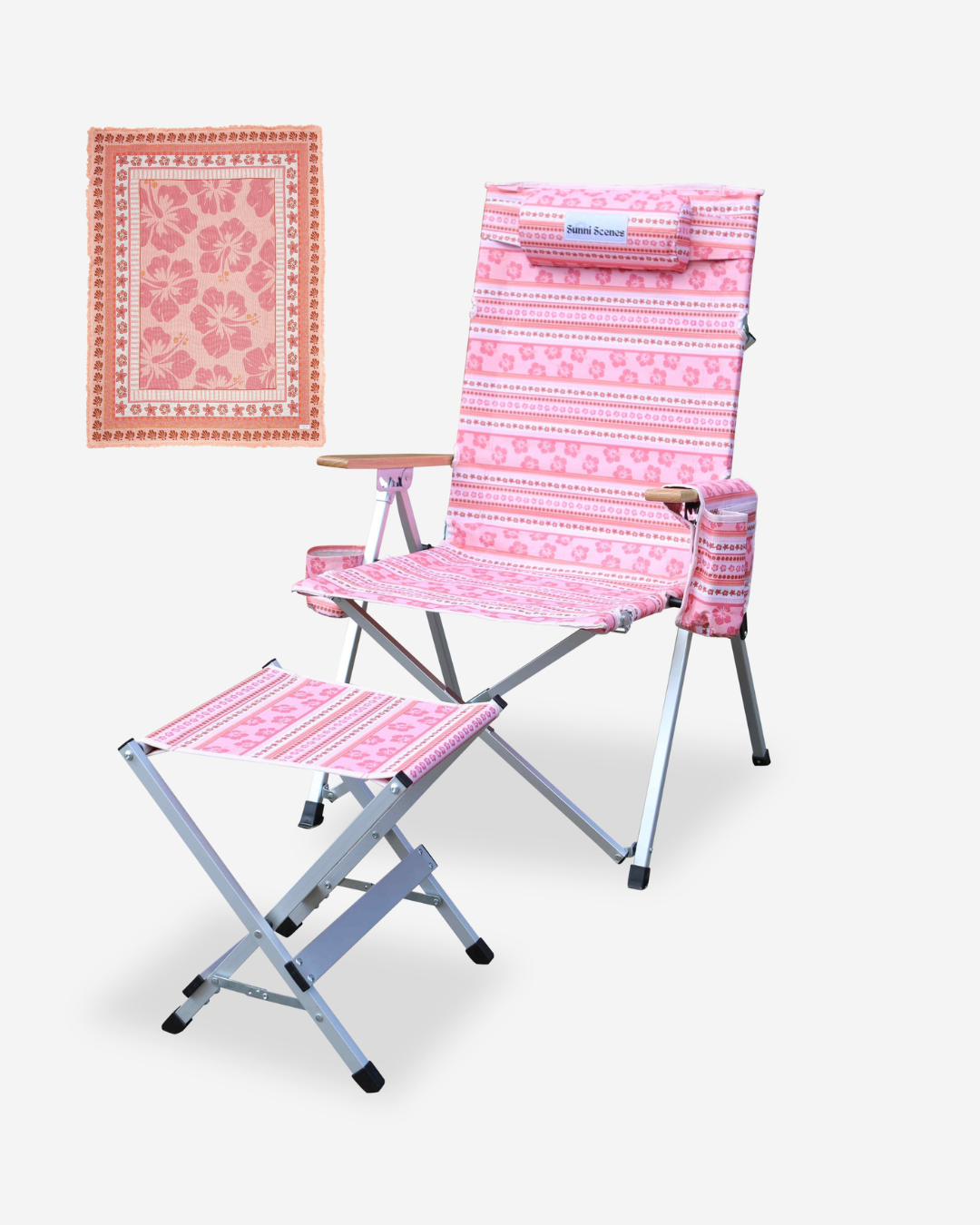 Hibiscus Chair and Rug Bundle