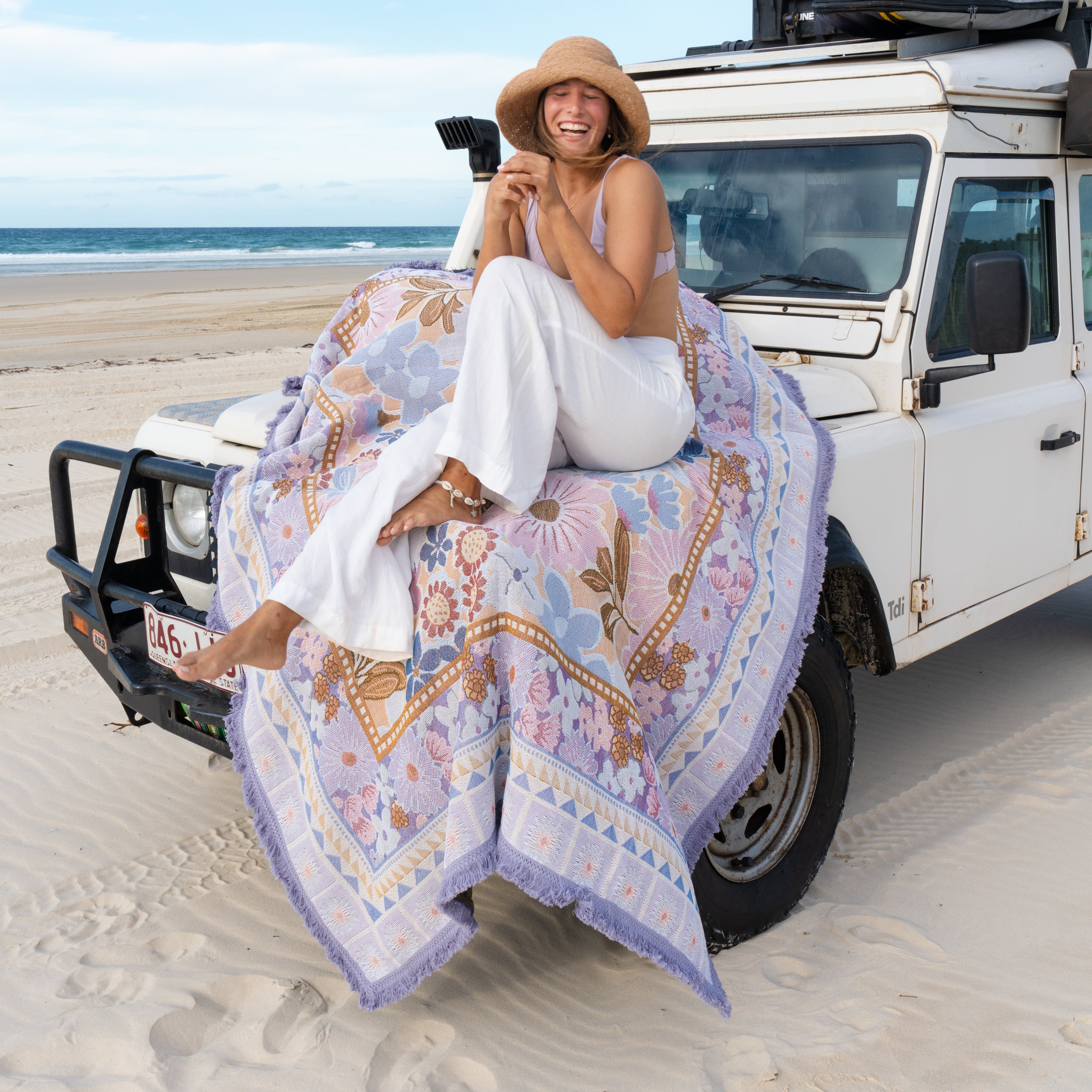 Lavender Picnic Rug