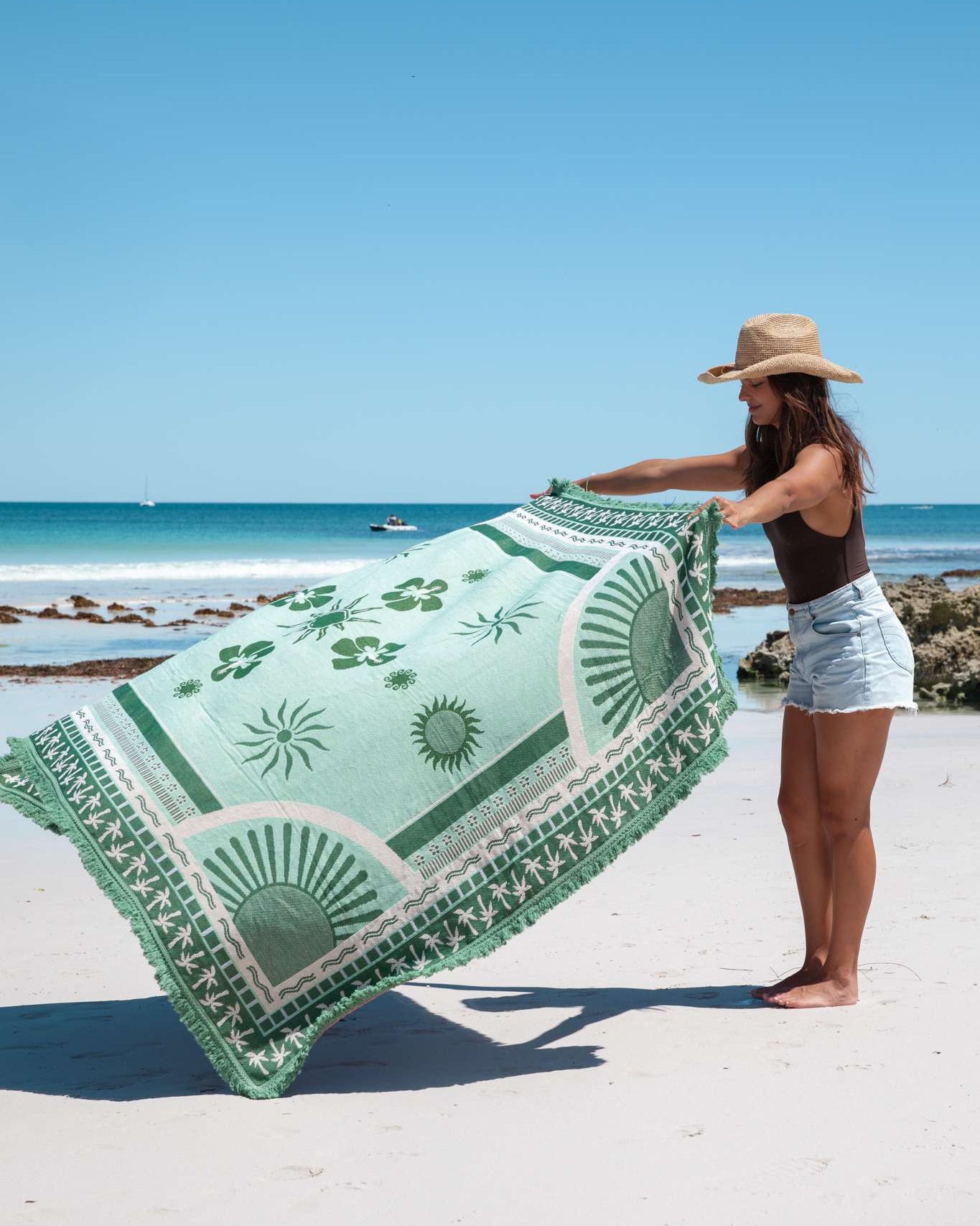 Pine Chair and Olive Rug Bundle