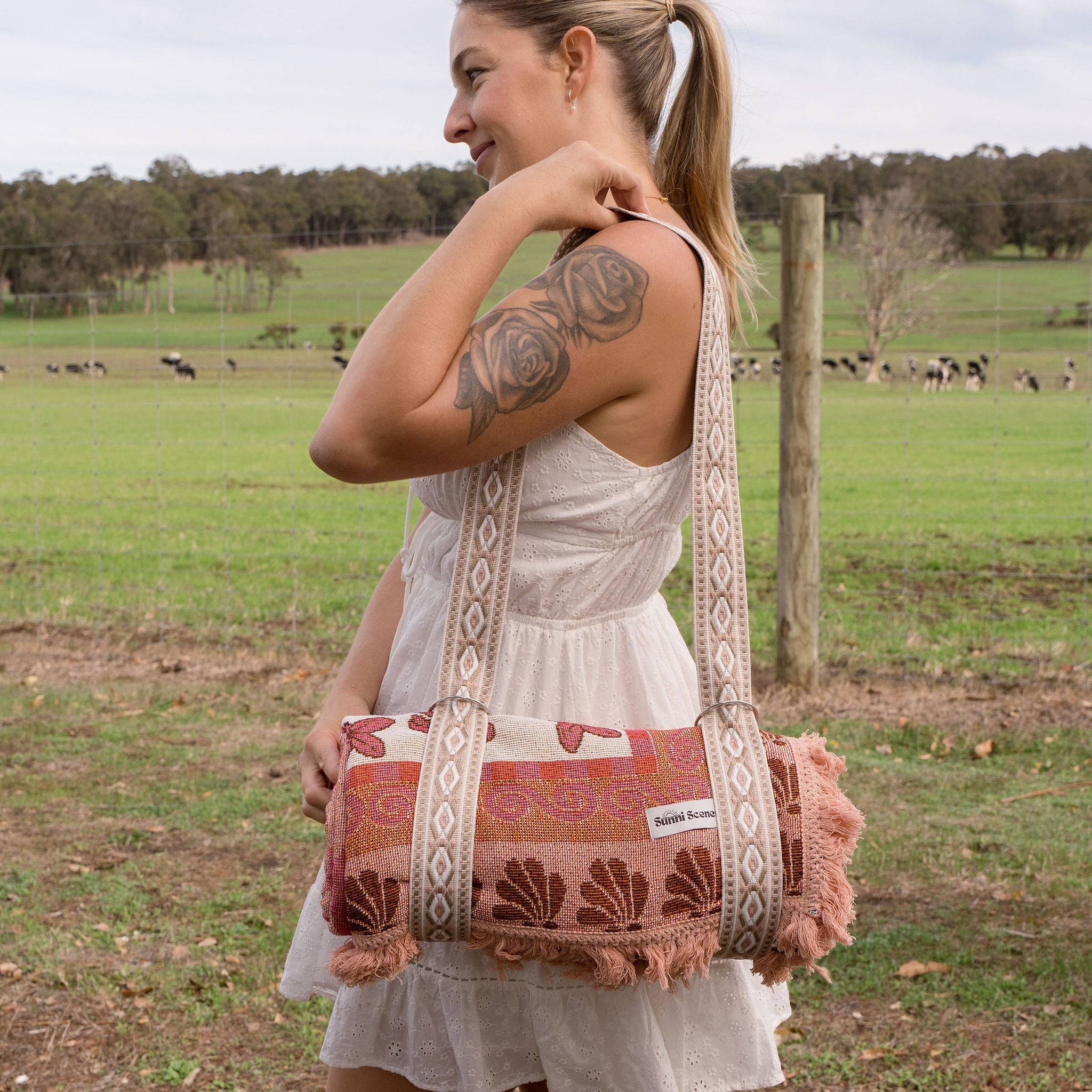Rug strap in Pink