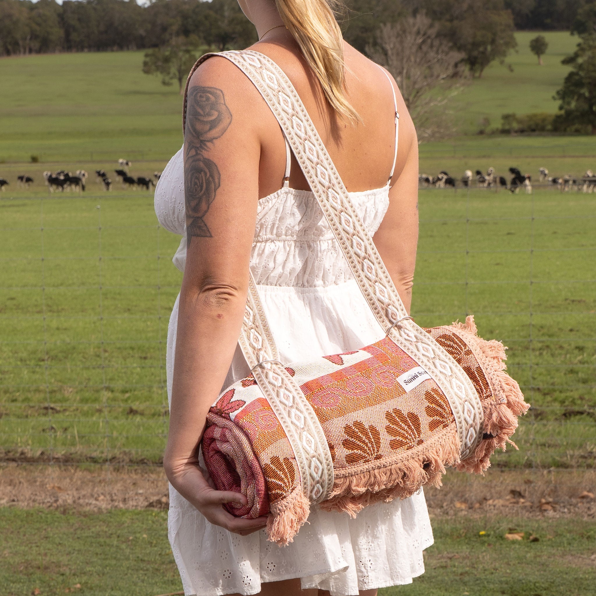 Rug strap in Pink